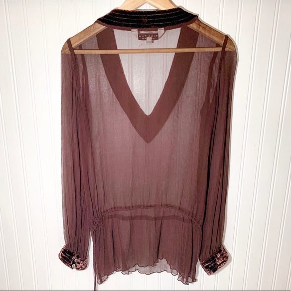 SOLD Trina Turk Sheer Cover Up - Picture 2 of 3